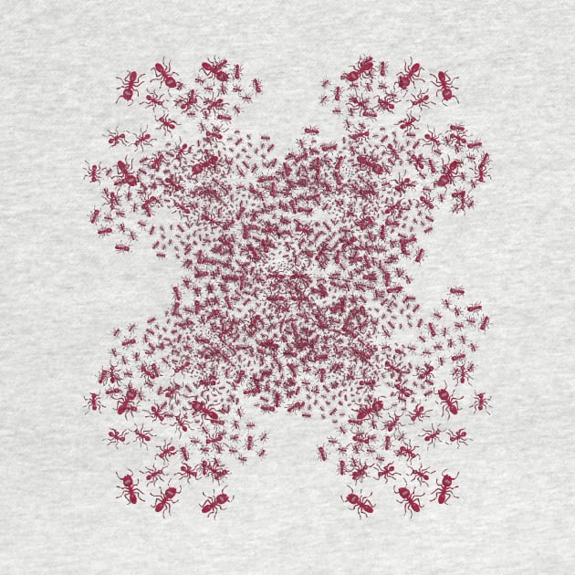 Fire Ant Colony Pattern White by Diego-t